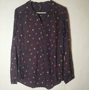 American eagle patterned button up size medium